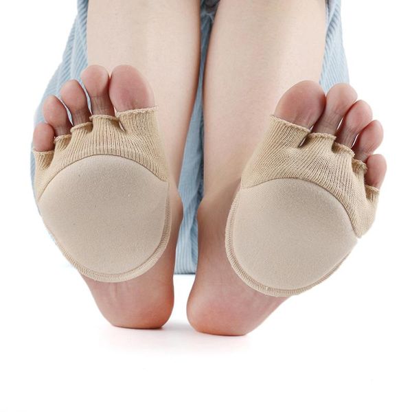 sports socks women cotton toe separator shoes forefoot insole pads soft anti-slip pain relief foot protection care liners, Black 
sports socks women cotton toe separator shoes forefoot insole pads soft anti-slip pain relief foot protection care liners, Black