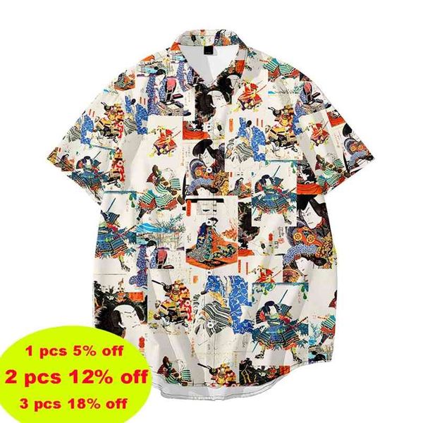 japanese style printing short-sleeved summer casual loose plus large size shirt men's hawaii beach vacation 210626, White;black
japanese style printing short-sleeved summer casual loose plus large size shirt men's hawaii beach vacation 210626, White;black