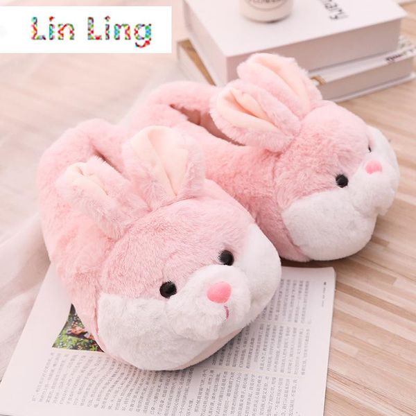 women winter slippers cute pink cartoon design warm home plush head silent indoor floor girl lady house shoes, Black
women winter slippers cute pink cartoon design warm home plush head silent indoor floor girl lady house shoes, Black