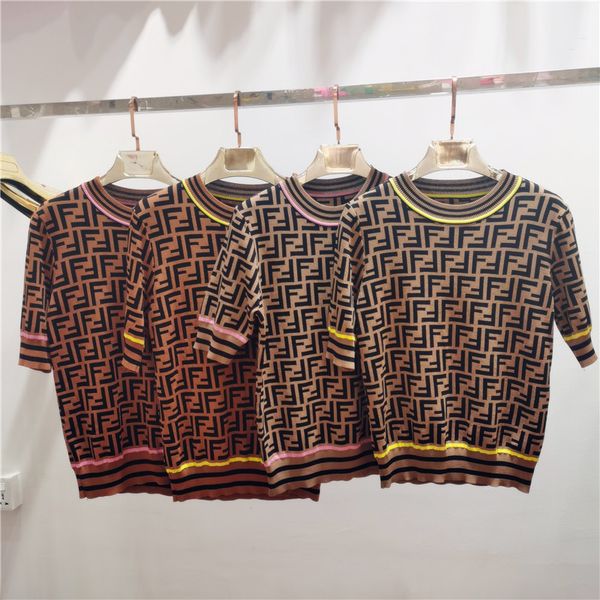 2021 new high grade double f letter jacquard round neck pullover color stripe bead knit fashion, White
2021 new high grade double f letter jacquard round neck pullover color stripe bead knit fashion, White