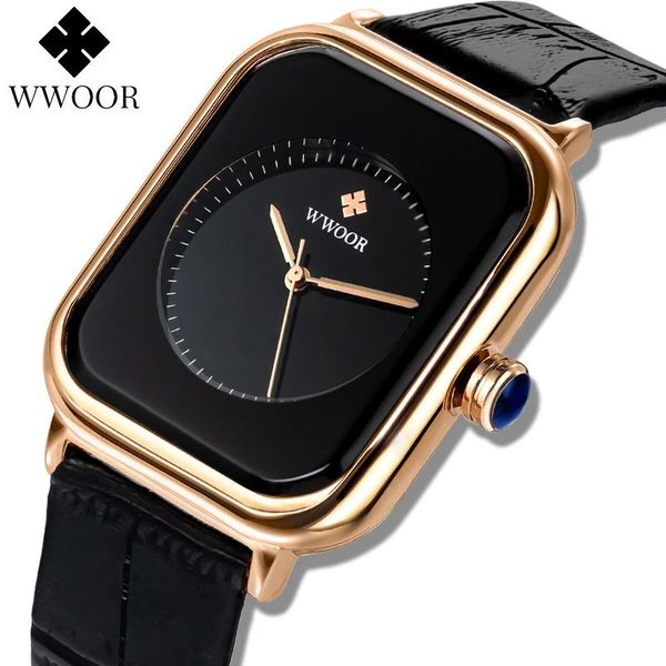 wristwatches 2021 wwoor women's square watches ladies dress quartz wristwatch fashion black leather montre femme reloj muje, Slivery;brown
wristwatches 2021 wwoor women's square watches ladies dress quartz wristwatch fashion black leather montre femme reloj muje, Slivery;brown