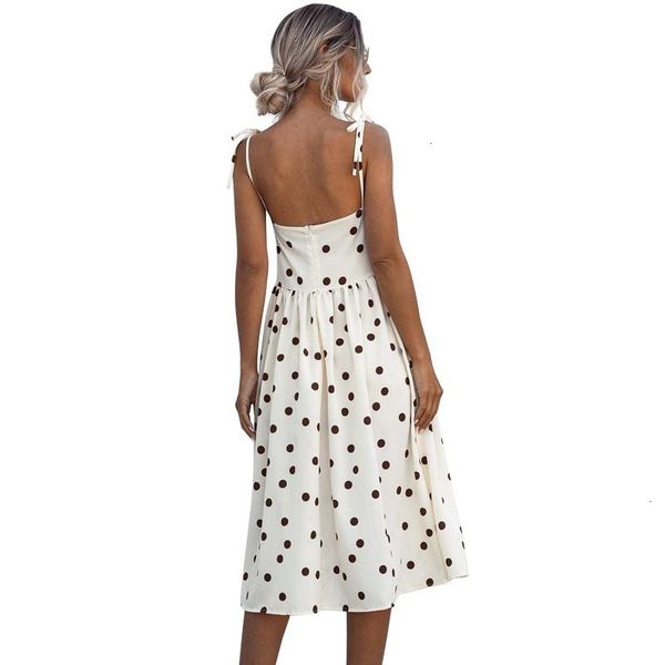 2021 summer polka dot sleeveless es women off shoulder elegant party midi beach femme 1f27, Black;gray
2021 summer polka dot sleeveless es women off shoulder elegant party midi beach femme 1f27, Black;gray