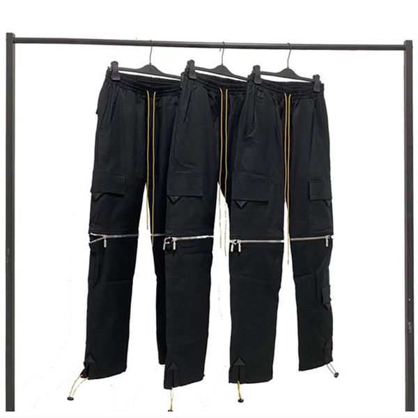 2021 new rhude pants men women 1:1 removable pill zipper drawstring cargo multifunctional flap pockets overalls 4is3, Black
2021 new rhude pants men women 1:1 removable pill zipper drawstring cargo multifunctional flap pockets overalls 4is3, Black