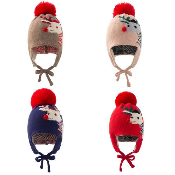 0-4 t baby hat knit crochet christmas beanie with ball pom elk toddler kid winter warm pompom headwear boy girl thick cap, Yellow
0-4 t baby hat knit crochet christmas beanie with ball pom elk toddler kid winter warm pompom headwear boy girl thick cap, Yellow