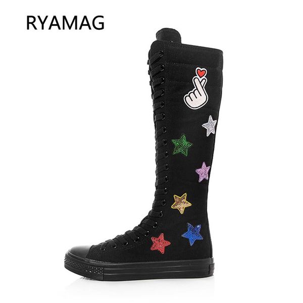 boots ryamag 2021 women's canvas long dance shoes flat sequin embroidery design zipper comfortable vulcanize sneakers, Black
boots ryamag 2021 women's canvas long dance shoes flat sequin embroidery design zipper comfortable vulcanize sneakers, Black