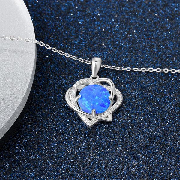pendant necklaces love heart opal color jewelry charming mother's/valentine's day gift, Silver
pendant necklaces love heart opal color jewelry charming mother's/valentine's day gift, Silver