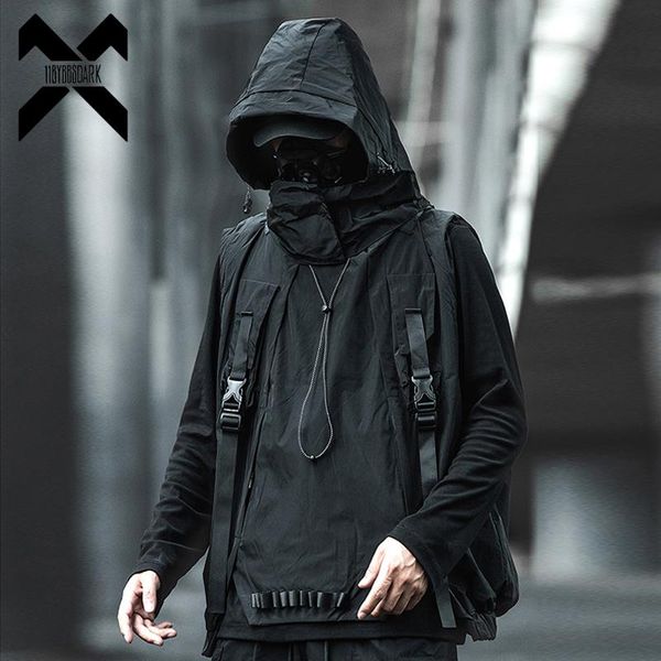 men's vests 11 bybb's dark cargo vest men streetwear tactics hooded jackets coats 2021 summer autumn black multiple pockets ribbon, Black;white
men's vests 11 bybb's dark cargo vest men streetwear tactics hooded jackets coats 2021 summer autumn black multiple pockets ribbon, Black;white