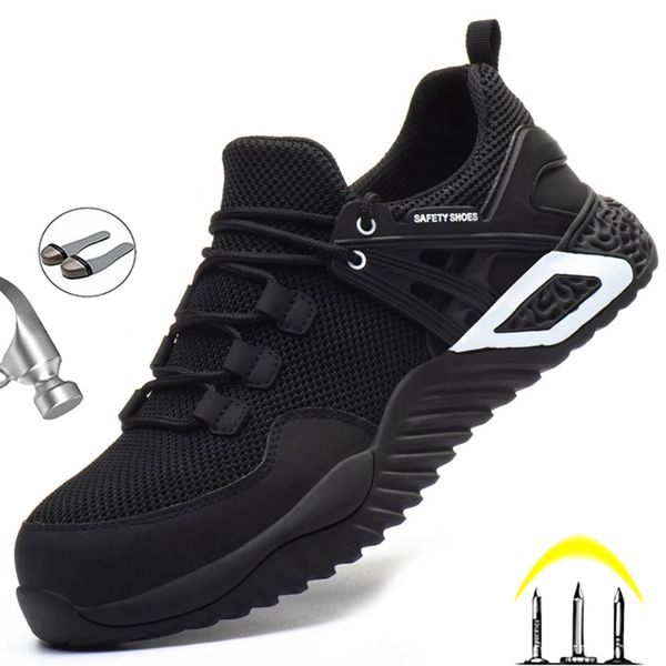 new work shoes safety shoes men indestructible work sneakers male steel toe shoes lightweight men slip-on industrial, Black
new work shoes safety shoes men indestructible work sneakers male steel toe shoes lightweight men slip-on industrial, Black