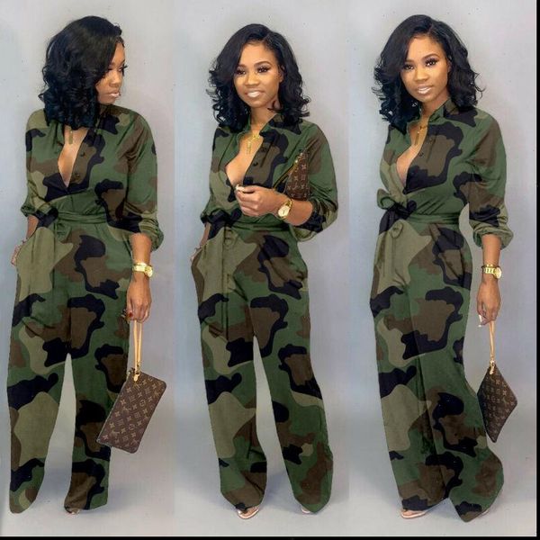 women fashion long sleeve button tie deep v neck camouflage loose jumpsuit rompers suits clubwear drop shipping, Black;white
women fashion long sleeve button tie deep v neck camouflage loose jumpsuit rompers suits clubwear drop shipping, Black;white