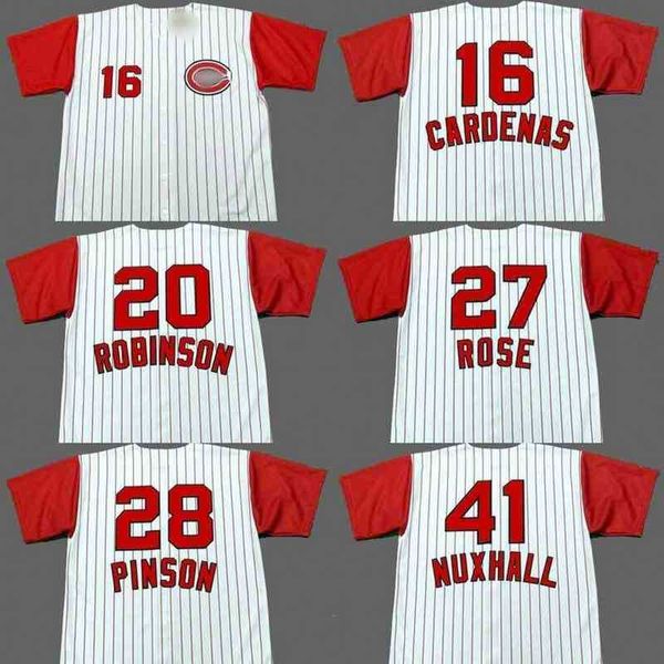 chicago 28 vada pinson 16 leo cardenas 27 pete rose 20 frank robinson 41 joe nuxhall baseball jersey stitched, Black
chicago 28 vada pinson 16 leo cardenas 27 pete rose 20 frank robinson 41 joe nuxhall baseball jersey stitched, Black