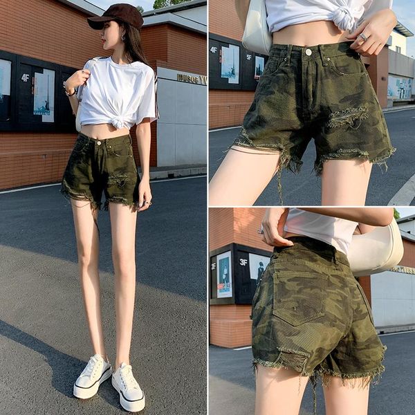 women's jeans denim shorts high waist summer was thinner 2021 burrs outer wear pants loose camouflage, Blue
women's jeans denim shorts high waist summer was thinner 2021 burrs outer wear pants loose camouflage, Blue