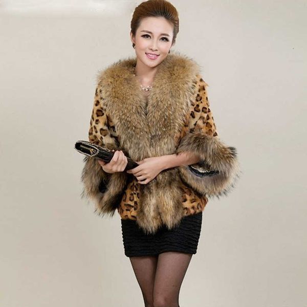 women's wool & blends s/9xl womens big fur collar leopard imitation jakcets large size winter autumn fake outwears casaco pelo fem, Black
women's wool & blends s/9xl womens big fur collar leopard imitation jakcets large size winter autumn fake outwears casaco pelo fem, Black