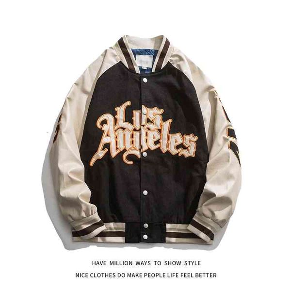 men's jackets hip hop varsity men letters embroidery college mens harajuku casual fashion bomber baseball coats p86g, Black;brown
men's jackets hip hop varsity men letters embroidery college mens harajuku casual fashion bomber baseball coats p86g, Black;brown