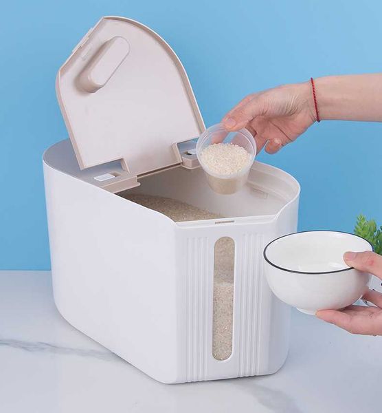 sealed storage kitchen plastic rice bucket moisture-proof and durable multi-grain rice flour storage box
sealed storage kitchen plastic rice bucket moisture-proof and durable multi-grain rice flour storage box