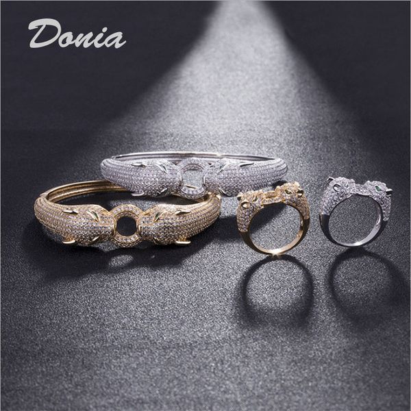 donia jewelry designer bracelet european and american fashion large classic leopard micro inlaid zirconia bracelet ring set, Black
donia jewelry designer bracelet european and american fashion large classic leopard micro inlaid zirconia bracelet ring set, Black