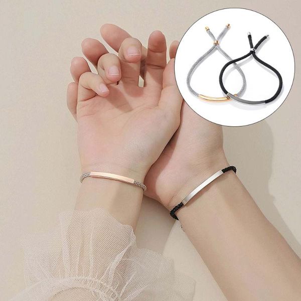 link, chain 2021 fashion couple bracelet titanium steel personality student friends girlfriends simple minimalist jewelry accessories, Black
link, chain 2021 fashion couple bracelet titanium steel personality student friends girlfriends simple minimalist jewelry accessories, Black