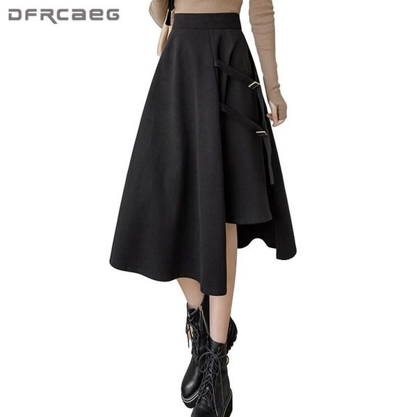 thicken winter warm woman wolen a-line skirts with lace-up 2021 casual big swing elegant irregular wool long skirt female saias, Black
thicken winter warm woman wolen a-line skirts with lace-up 2021 casual big swing elegant irregular wool long skirt female saias, Black