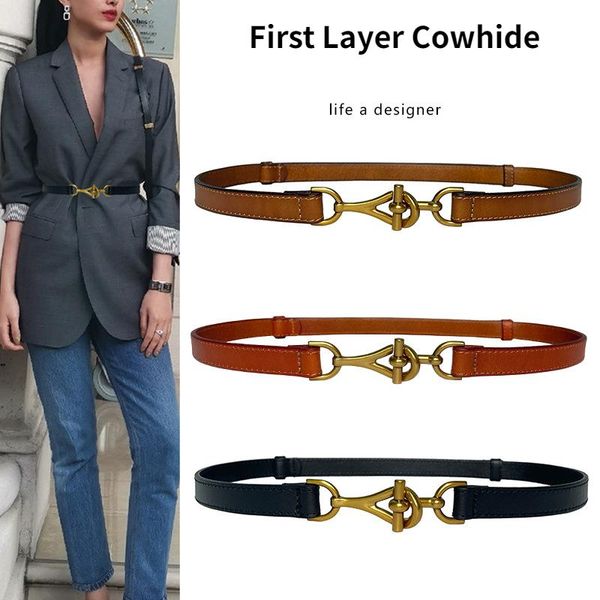 belts 1.4cm/1.8cm wide women's belt leather all-match decorative shirt with dress suit designer for women, Black;brown
belts 1.4cm/1.8cm wide women's belt leather all-match decorative shirt with dress suit designer for women, Black;brown