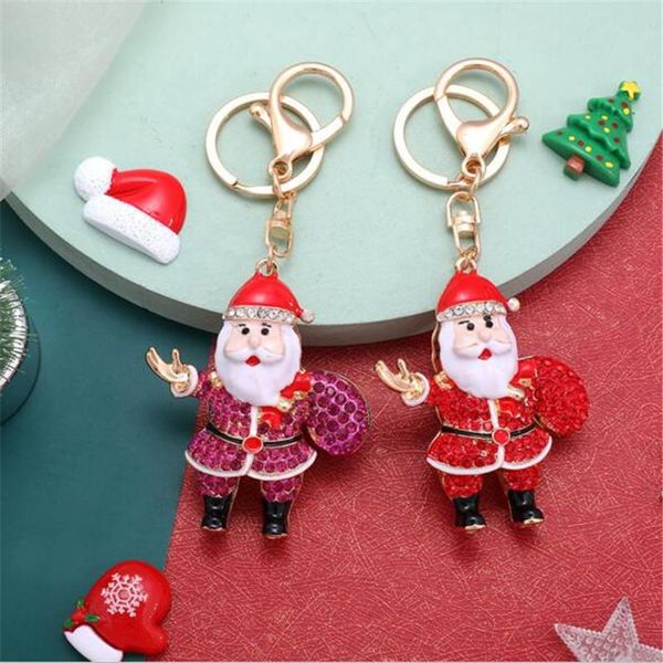 keychains crystal christmas gift key chains soft plastic santa claus snowman rhinestone ring holder bag pendant keychain, Silver
keychains crystal christmas gift key chains soft plastic santa claus snowman rhinestone ring holder bag pendant keychain, Silver