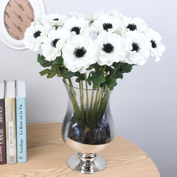 decorative flowers & wreaths 15pcs /lot single head anemone artificial flower home living room decoration fake wedding road scene layout po
decorative flowers & wreaths 15pcs /lot single head anemone artificial flower home living room decoration fake wedding road scene layout po