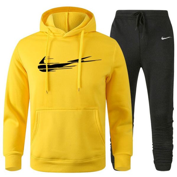 2pcs/set men's sportswear sets 2021 autumn winter white hooded thick male casual tracksuit men fashion sweatshirt + sweatpants se, Gray
2pcs/set men's sportswear sets 2021 autumn winter white hooded thick male casual tracksuit men fashion sweatshirt + sweatpants se, Gray