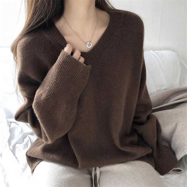 v-neck sweater autumn and winter korean loose pullover solid color harajuku style casual base jersey mujer em* 211011, White;black
v-neck sweater autumn and winter korean loose pullover solid color harajuku style casual base jersey mujer em* 211011, White;black