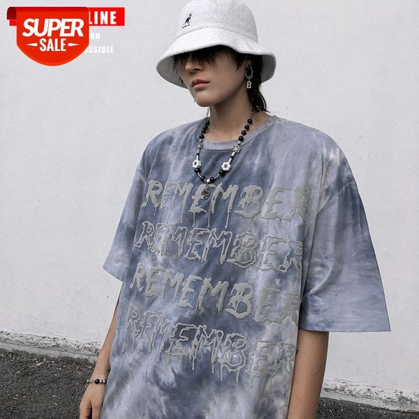 t shirt tide brand tie-dye foam letter printing short-sleeved men and women hip-hop loose national ins couple models #zz6m, White;black
t shirt tide brand tie-dye foam letter printing short-sleeved men and women hip-hop loose national ins couple models #zz6m, White;black