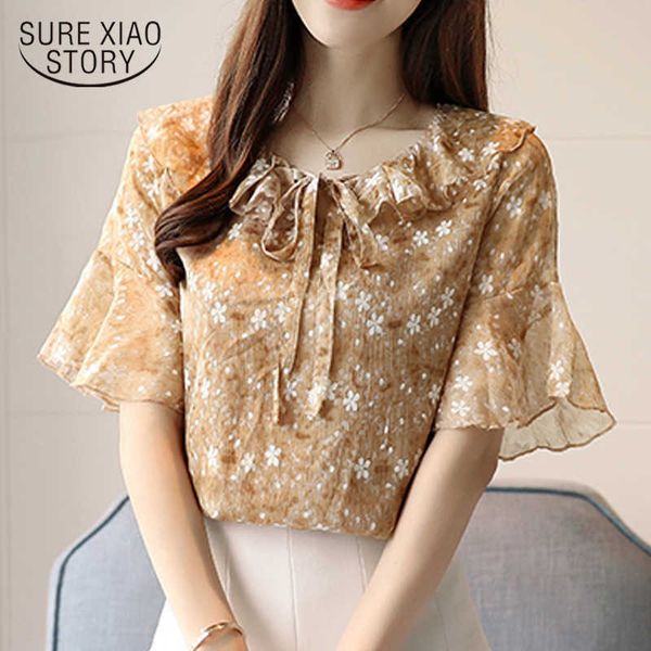 fashion womens and blouses plus size ruffled floral chiffon blouse women five-point sleeve shirts blouse women 2794 50 210528, White
fashion womens and blouses plus size ruffled floral chiffon blouse women five-point sleeve shirts blouse women 2794 50 210528, White