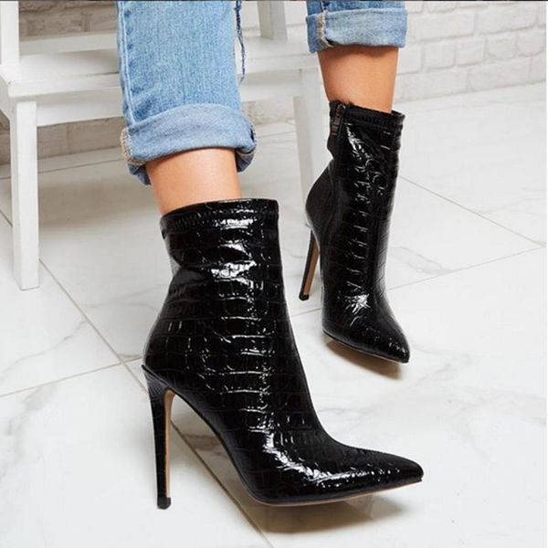 boots 2021 women 11.5cm high heels short ankle fetish stiletto lady leopard prom luxury design winter autumn pleaser shoes, Black
boots 2021 women 11.5cm high heels short ankle fetish stiletto lady leopard prom luxury design winter autumn pleaser shoes, Black