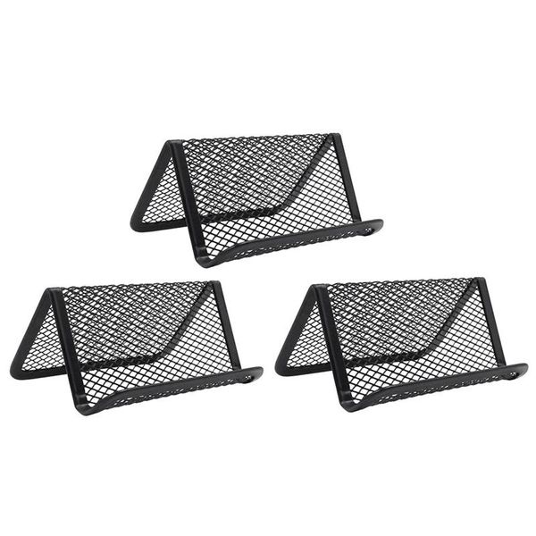 card holders business holder for desk, 3 pcs office stand metal name organizer, Brown;gray
card holders business holder for desk, 3 pcs office stand metal name organizer, Brown;gray