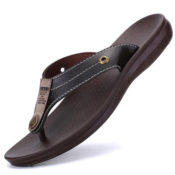 slippers summer mens flip flops men beach home chanclas de hombre playa leather flop black brown
slippers summer mens flip flops men beach home chanclas de hombre playa leather flop black brown