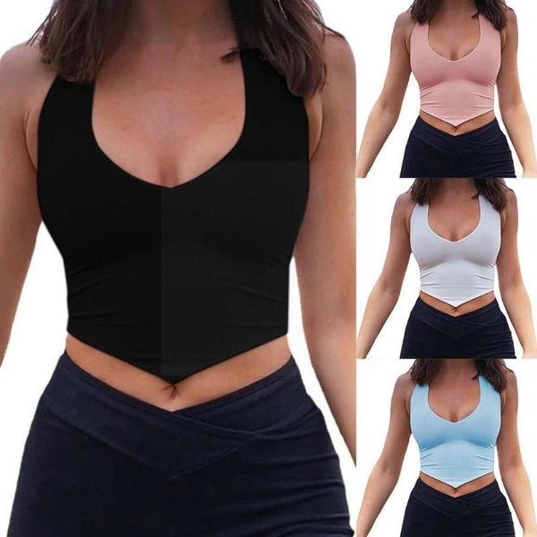 women's tanks & camis 2021 summer backless back straps halter sleeveless off fitness wear hem shoulder crop camisole p8g2, White
women's tanks & camis 2021 summer backless back straps halter sleeveless off fitness wear hem shoulder crop camisole p8g2, White