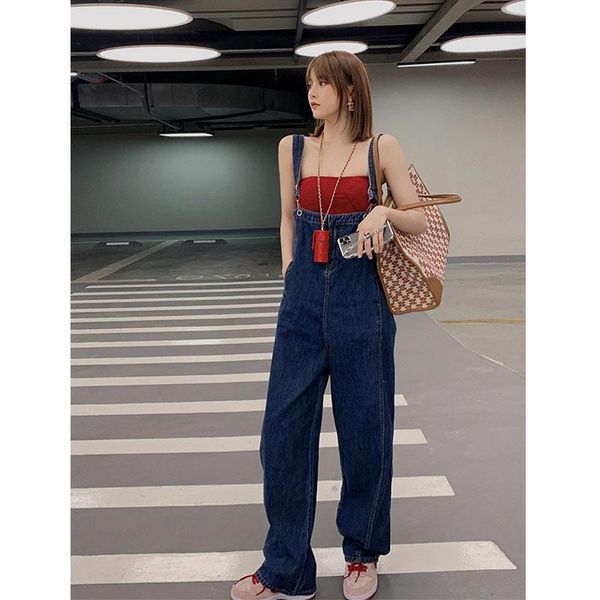 women's pants & capris age-reducing jumpsuits summer 2021 disassembled denim strappy trousers wide-legged, Black;white
women's pants & capris age-reducing jumpsuits summer 2021 disassembled denim strappy trousers wide-legged, Black;white