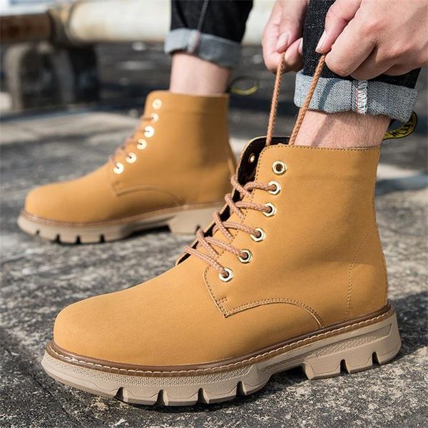fashion double needle thread high martin boots pu leather men low heel lace up round head business leisure thick bottom anti slip classic dh, Black
fashion double needle thread high martin boots pu leather men low heel lace up round head business leisure thick bottom anti slip classic dh, Black
