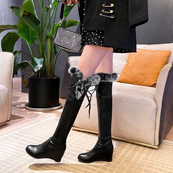 boots thin autumn and winter inner high tube knee 2021 knight plush women's british style, Black
boots thin autumn and winter inner high tube knee 2021 knight plush women's british style, Black