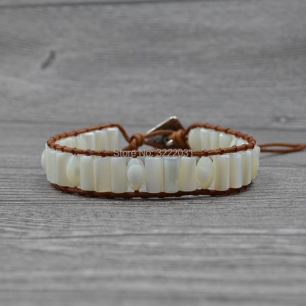 tennis shell tube stones beaded bracelets handmade leather cuff bangles for women braided wrap jewelry birthday gift, Golden;silver
tennis shell tube stones beaded bracelets handmade leather cuff bangles for women braided wrap jewelry birthday gift, Golden;silver
