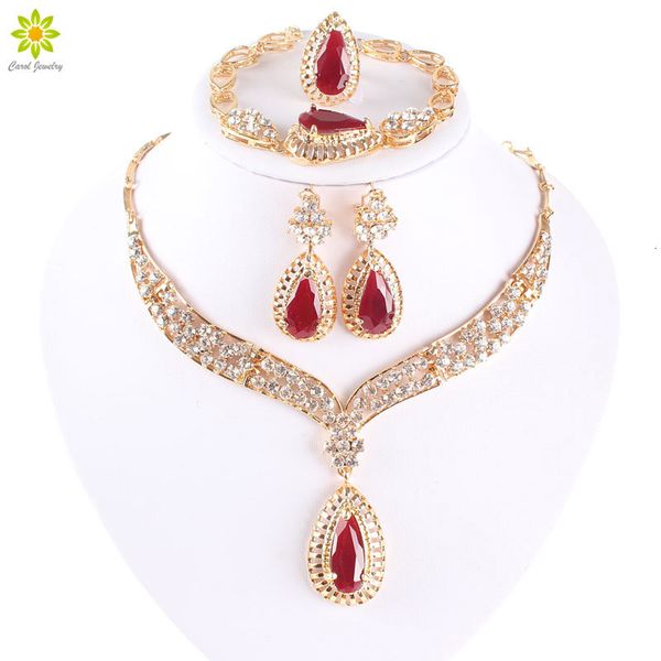 jewelry sets fashion crystal necklace collar for women party accessories african beads earrings bracelet ring vintage red, Black
jewelry sets fashion crystal necklace collar for women party accessories african beads earrings bracelet ring vintage red, Black
