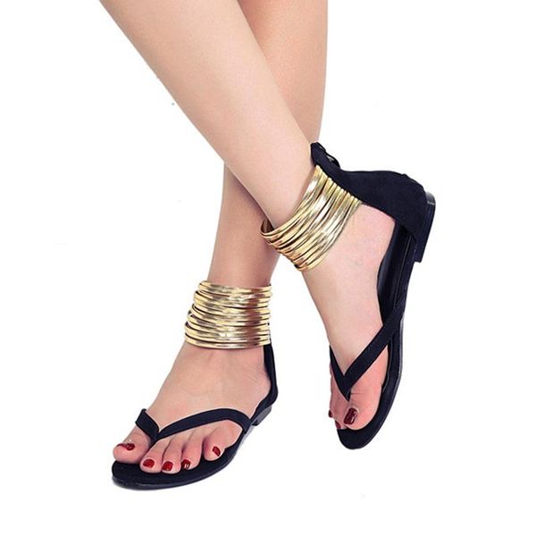 sandals women's summer women roman metallic street fashion leisure woman shoes gladiator, Black
sandals women's summer women roman metallic street fashion leisure woman shoes gladiator, Black