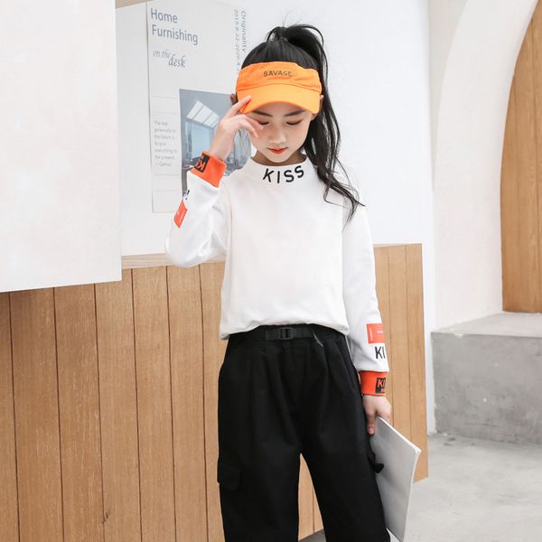 printing letter trendy elastic with cotton korean girls' t-shirt and long sleeve shirt, Black;white
printing letter trendy elastic with cotton korean girls' t-shirt and long sleeve shirt, Black;white