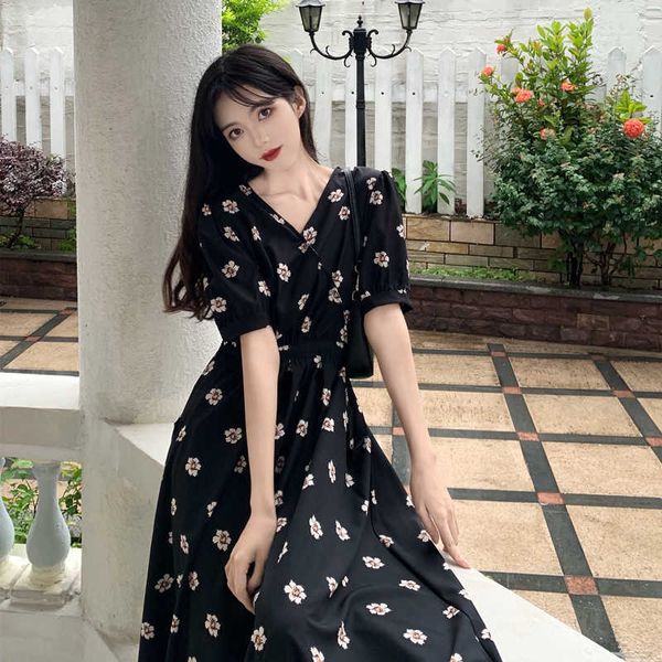 two piece dress black floral print summer party women v-neck short sleeve elegant long midi loose vintage harajuku oversized z526, White
two piece dress black floral print summer party women v-neck short sleeve elegant long midi loose vintage harajuku oversized z526, White