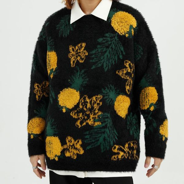 men's sweaters oversize streetwear mens sweater hip hop harajuku japanese pineapple men clothing o-neck fashion casual couple male man, White;black
men's sweaters oversize streetwear mens sweater hip hop harajuku japanese pineapple men clothing o-neck fashion casual couple male man, White;black