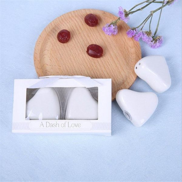 party favor white heart-shaped ceramic pepper shaker love salt and bottle creative wedding gift 20pcs=10boxes
party favor white heart-shaped ceramic pepper shaker love salt and bottle creative wedding gift 20pcs=10boxes