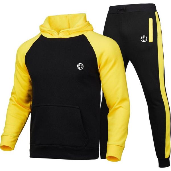 men's hoodies & sweatshirts hoodie set tracksuit fashion dragon wu sportswear two piece cotton fleece thick splice hoodie+pants sportin, Black
men's hoodies & sweatshirts hoodie set tracksuit fashion dragon wu sportswear two piece cotton fleece thick splice hoodie+pants sportin, Black