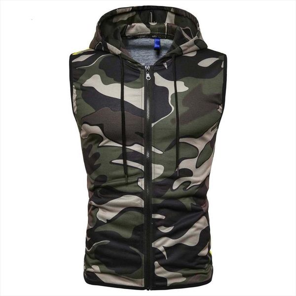 men casual sleeveless zip up hooded sweatshirt sport hoodies vest coat waistcoat, White;black
men casual sleeveless zip up hooded sweatshirt sport hoodies vest coat waistcoat, White;black