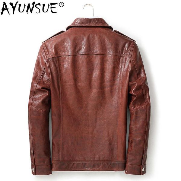 men's leather & faux 2021 real sheepskin coat men casaul genuine jacket streetwear mortorcycle mens clothing chaqueta cuero hombre wpy3, Black
men's leather & faux 2021 real sheepskin coat men casaul genuine jacket streetwear mortorcycle mens clothing chaqueta cuero hombre wpy3, Black