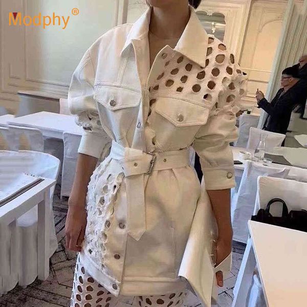 women's wool & blends women's denim loose coat lapel long sleeve belt round hole casual jacket jeans female autumn fashion ne, Black
women's wool & blends women's denim loose coat lapel long sleeve belt round hole casual jacket jeans female autumn fashion ne, Black