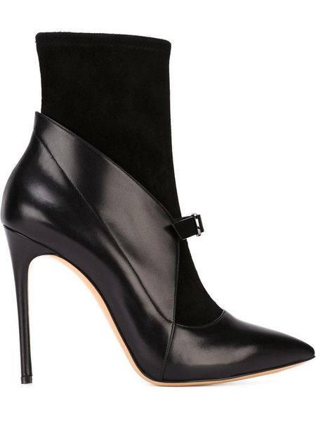spring new pointed splicing belt buckle stiletto high-heeled women's short boots custom-made large size women's single shoe, Black
spring new pointed splicing belt buckle stiletto high-heeled women's short boots custom-made large size women's single shoe, Black