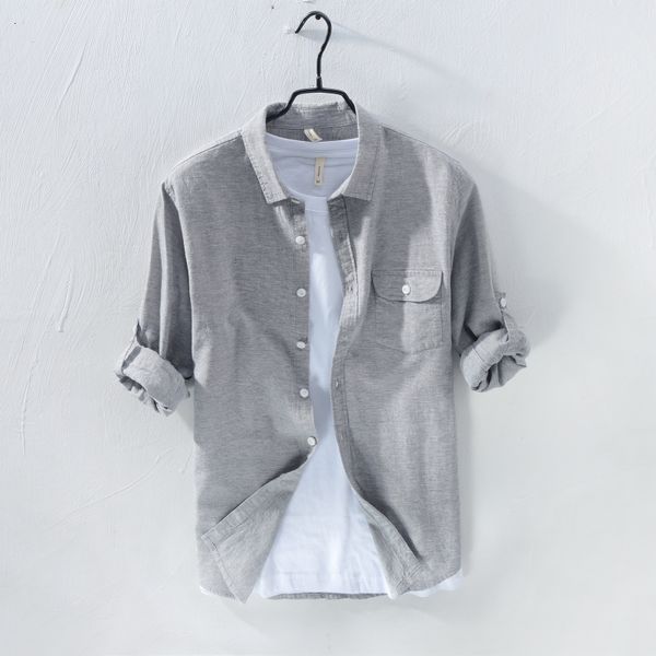 2021 new gray color long-sleeved linen brand fashion men shirts turn-down collar casual mens shirt 3xl camisa social masculina 17nc, White
2021 new gray color long-sleeved linen brand fashion men shirts turn-down collar casual mens shirt 3xl camisa social masculina 17nc, White
