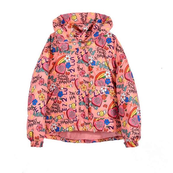 women's parkas down ladies jacket 2021 off-season net red graffiti printed short loose bread, Black
women's parkas down ladies jacket 2021 off-season net red graffiti printed short loose bread, Black