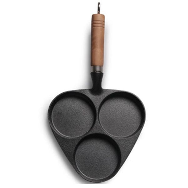pans 3 holes omelette frying pan thickened cast iron pot pancake non stick wooden handle cookware dumplings tools
pans 3 holes omelette frying pan thickened cast iron pot pancake non stick wooden handle cookware dumplings tools